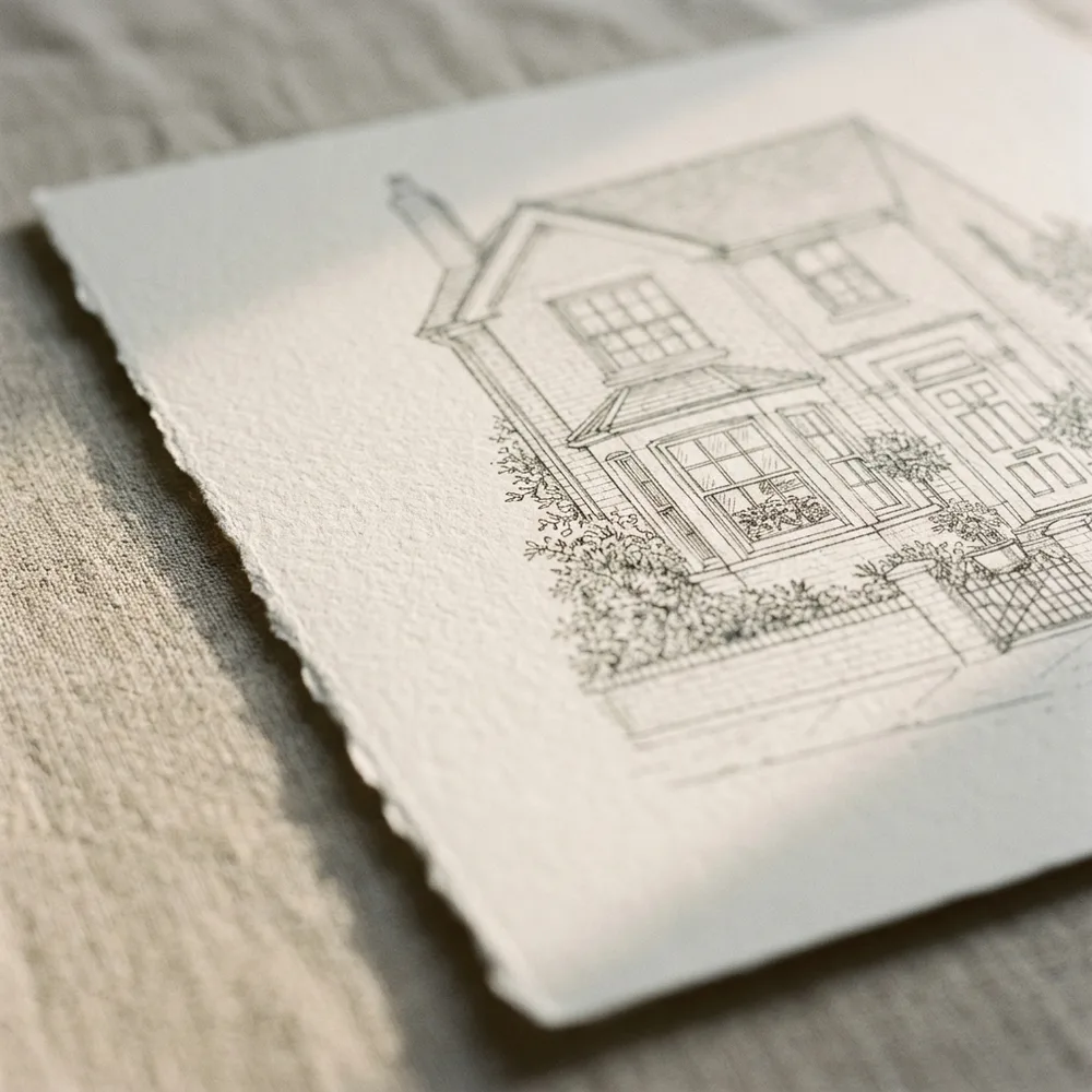 Print on thick archival cotton paper, close up